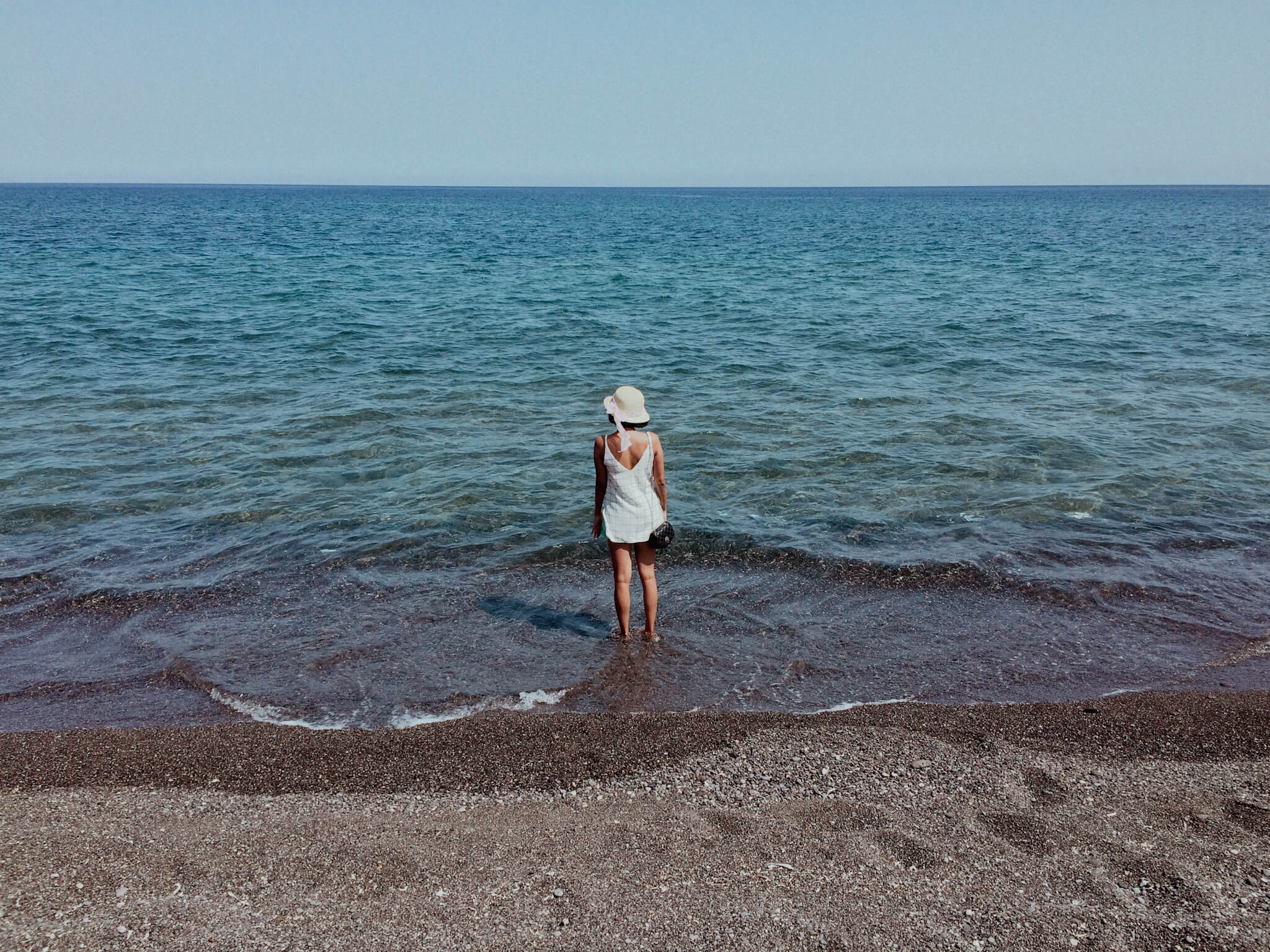 Santorini Black Beach